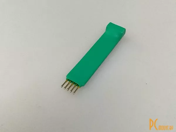 Щуп-пробник 5pin, подпружиненные контакты ( pogo pin ), 2.54мм, для программирования Arduino Pro Mini