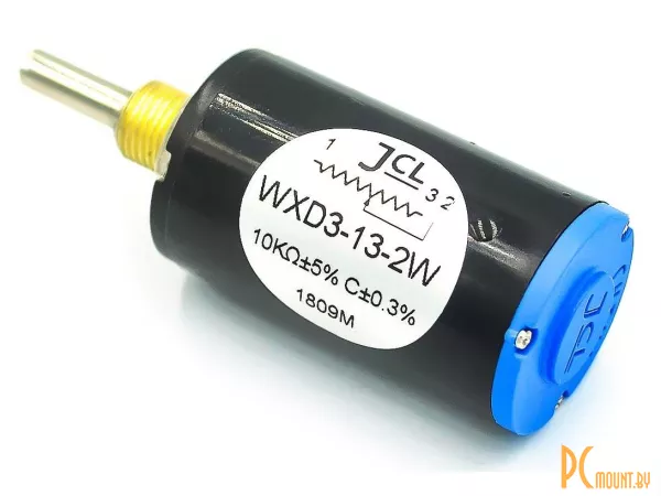 Резистор переменный многооборотный WXD3-13-2W, 10K, 2Вт, прецизионный